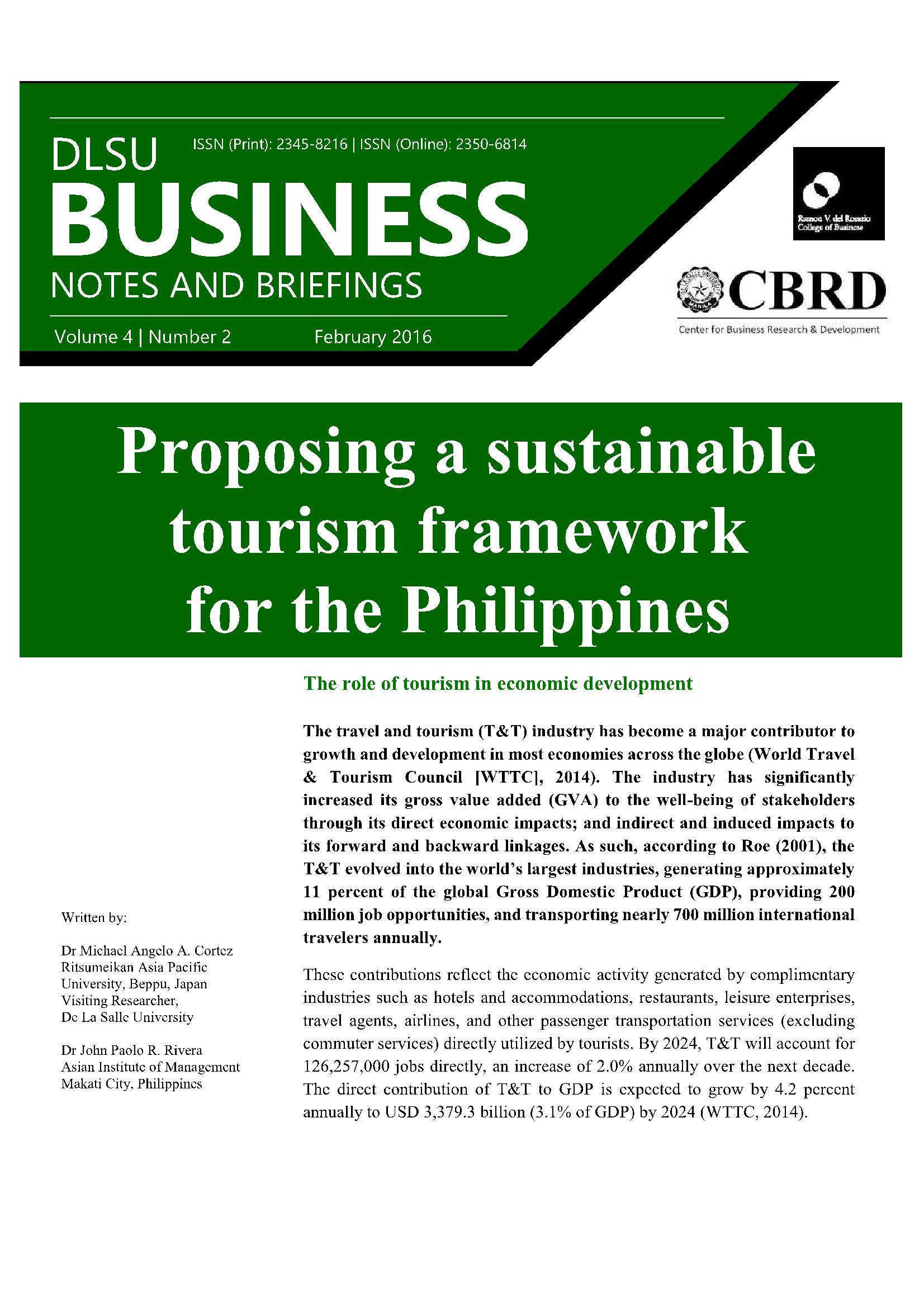 sustainable tourism law in the philippines